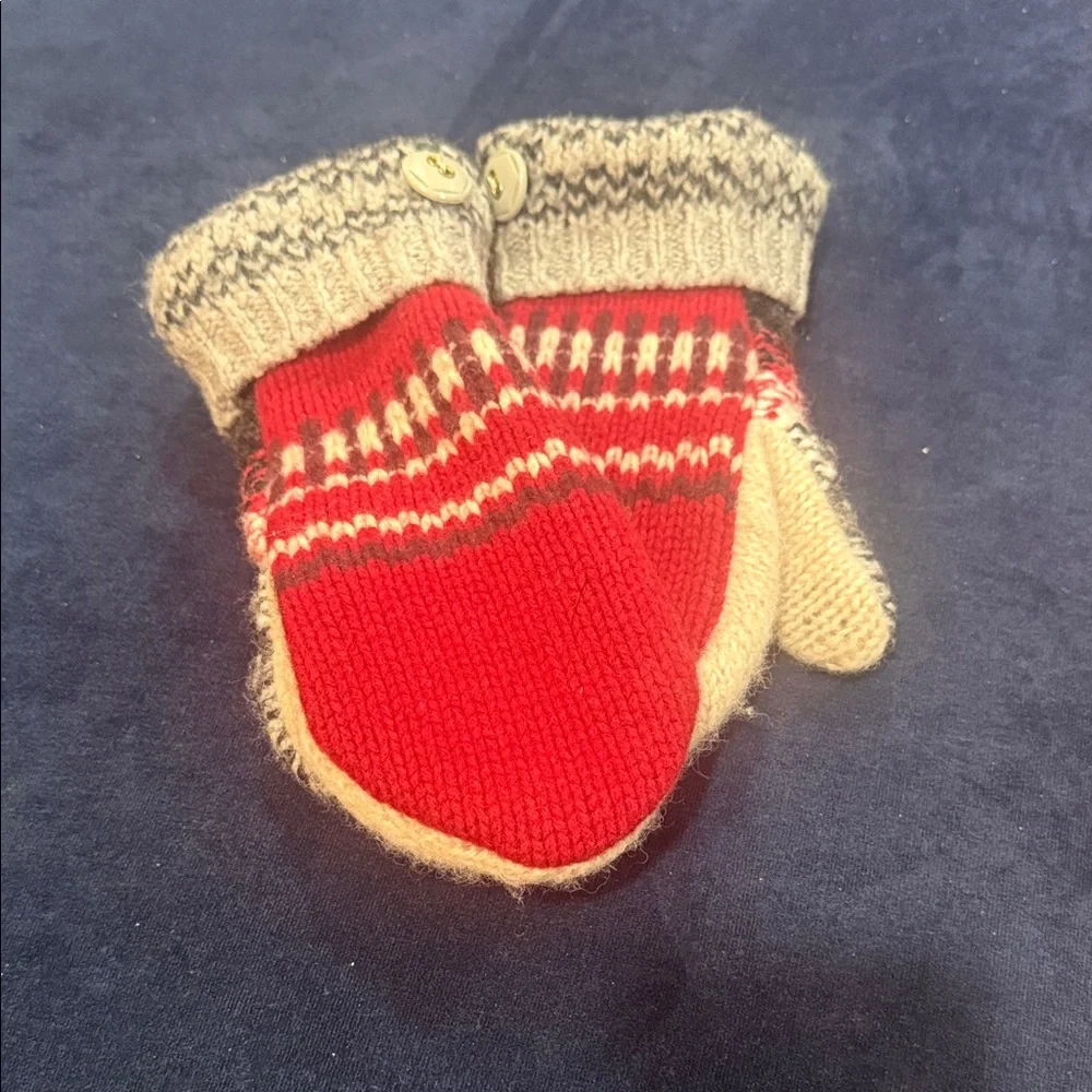 Handmade Knit Sweater Mittens